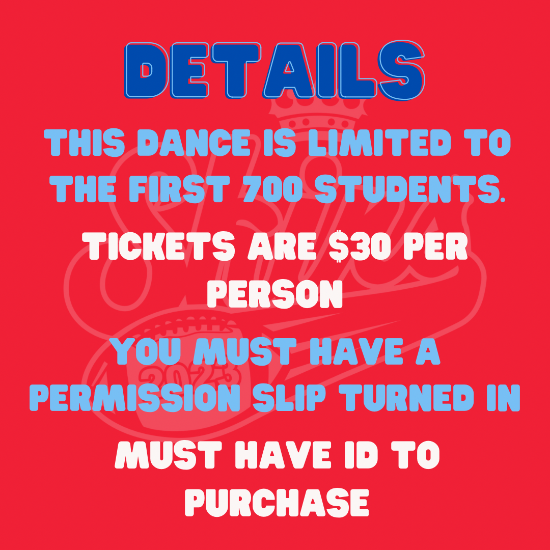 A red sign with blue textDescription automatically generated